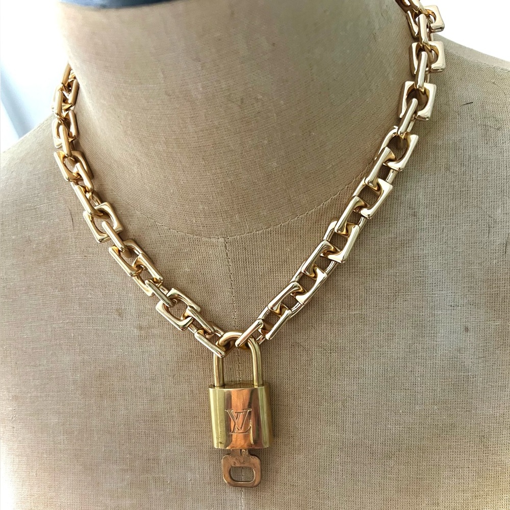 Authentic Louis Vuitton Lock With Necklace
